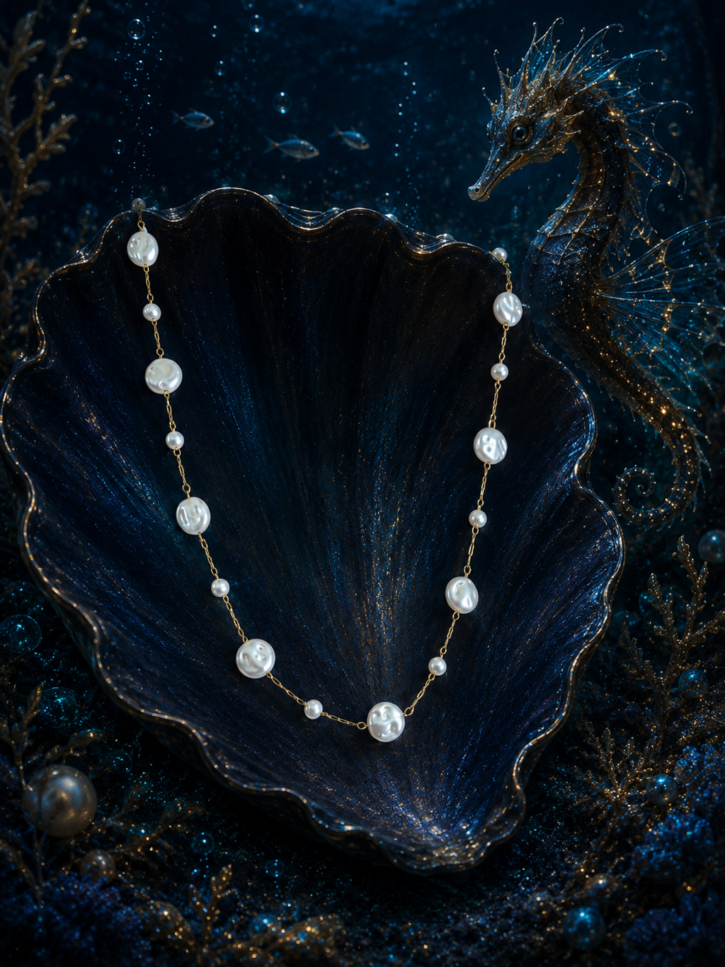 Collier Nacré — Éclats de Lune