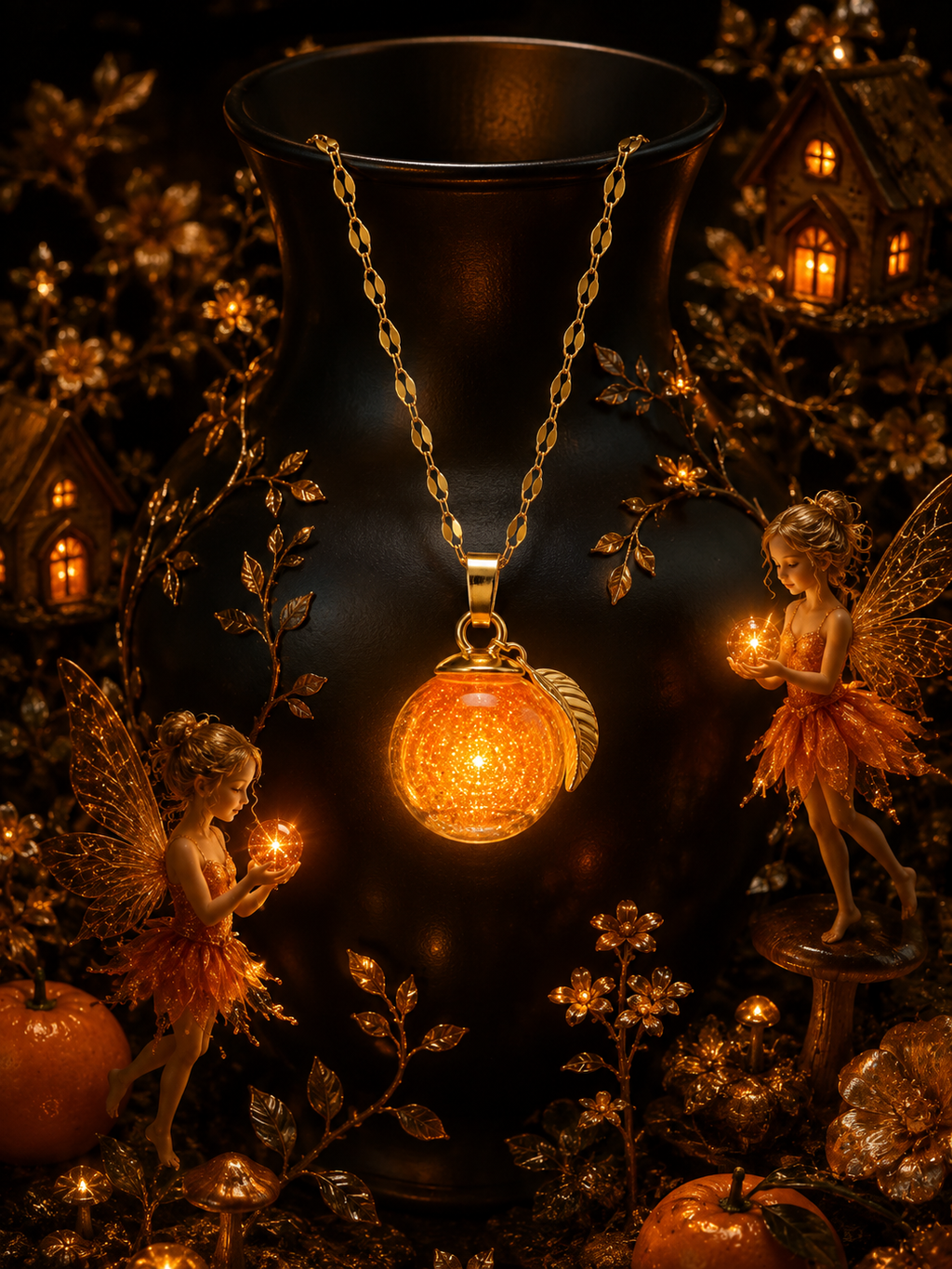 Collier Mandarine — Lueur d’Orange